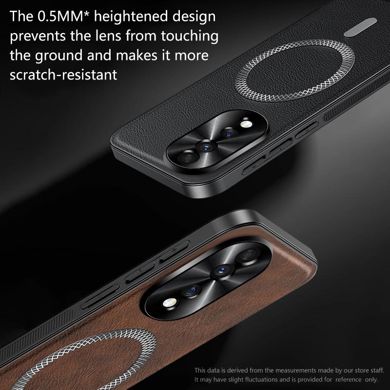 For Honor 80 80 Pro leather full-cover magnetic waterproof shockproof fingerprint phone case