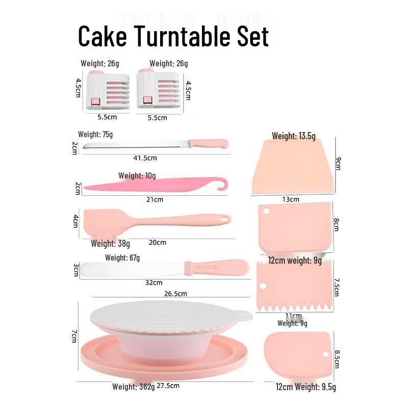 MDNG Cake Decorating Turntable Set