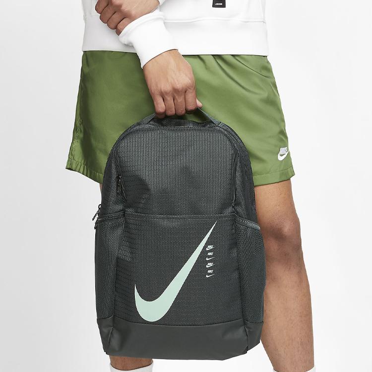 Nike Brasilia 9.0 Training Polyester Backpack Unisex Backpack Seaweed-Green CU1026-364