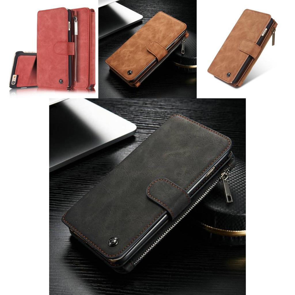 Leather Wallet Phone Case For Iphone 5s With Antifall Protection And Chain Loop