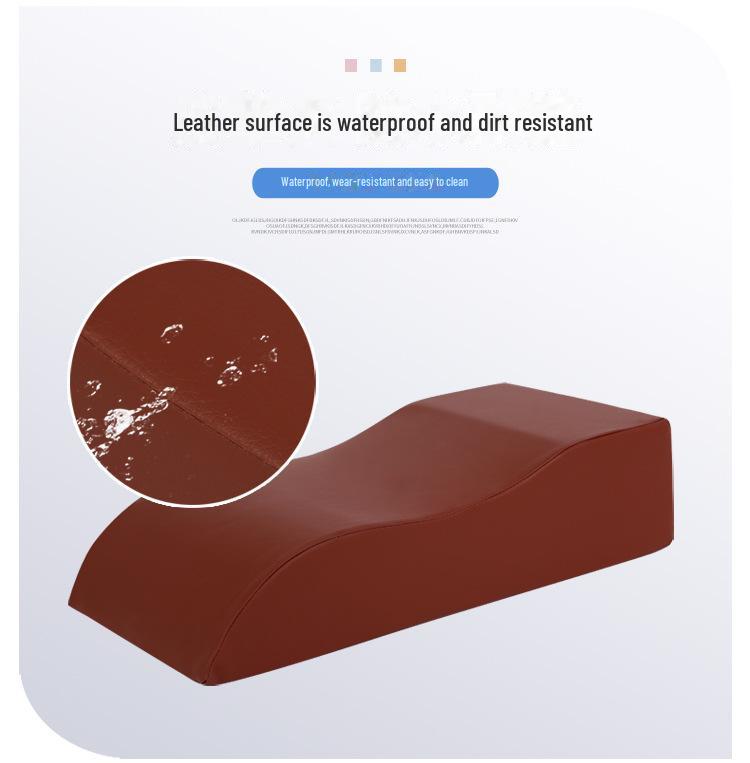 Zvedací podložka dolních končetin ve tvaru S: Houbička proti proleženinám, opora chodidel a nohou