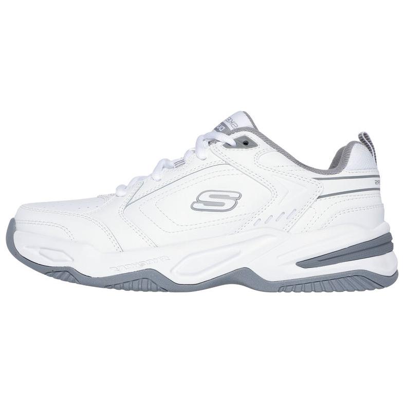 Skechers Durham Delck Удобные Мягкие Прочные Низкие Повседневные Кроссовки Мужские Белые 232730-WCC 39.5