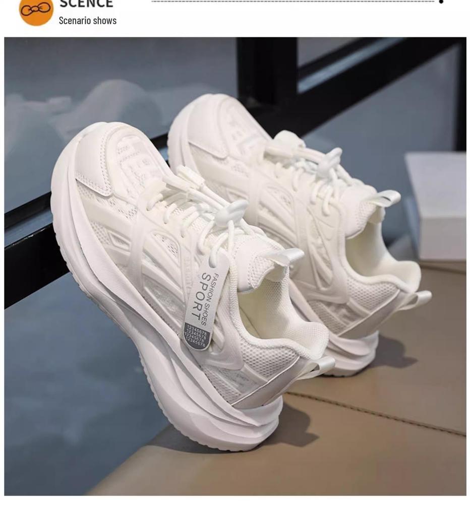 Scarpe Sportive da Bambina in Rete Traspirante a Marchio Domestico Co-branded - Collezione Primavera/Estate 2025
