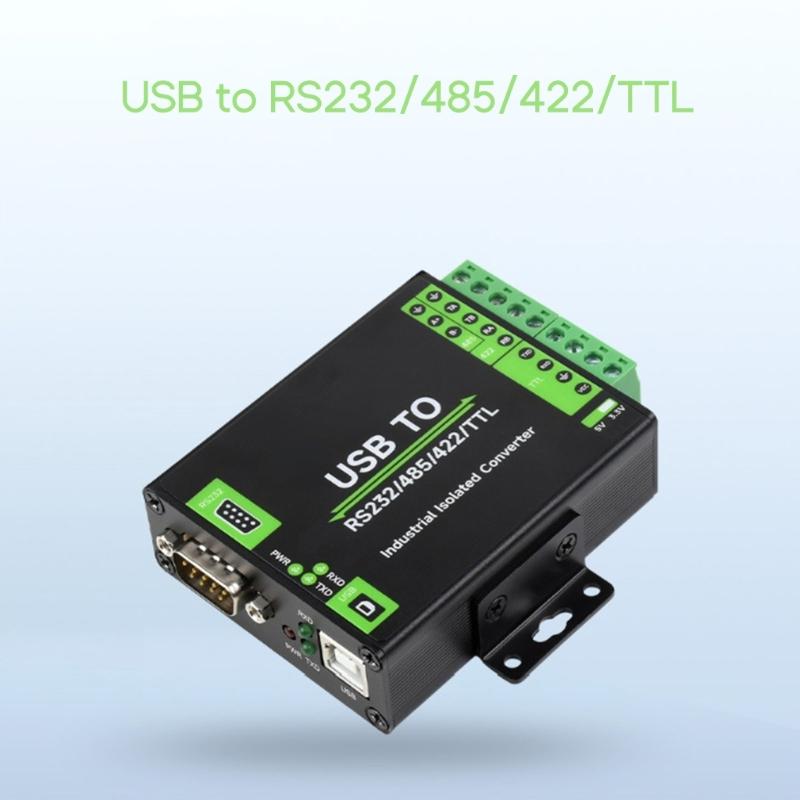 USB zu RS232/485/422/TTL Industrieller isolierter Konverter mit originaler FT232RL-Innenstromisolierung, magnetischer Isolierung