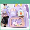 Kids Cute Cartoon School Backpack With Reinforced Spinal Support And Animal Design For Preschoolers