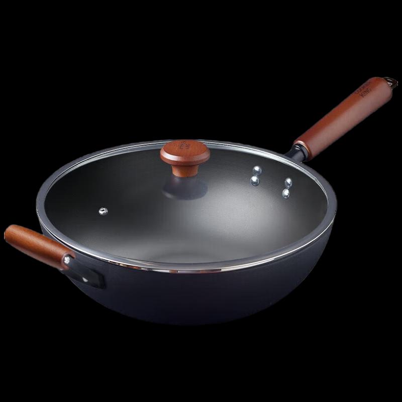 COOKER KING 34cm Wrought Iron Wok