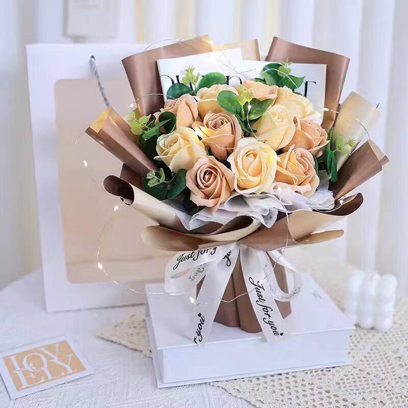 Everlasting Rose Soap Flower Bouquet