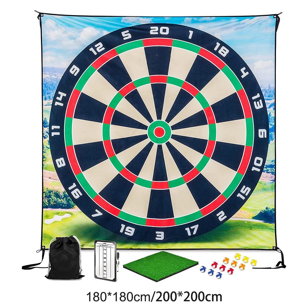 Golf Chipping Game Golf Game Mat with 12 Golf Balls Golf Training Mat Chipping Golf Game Mat for Outdoor Backyard