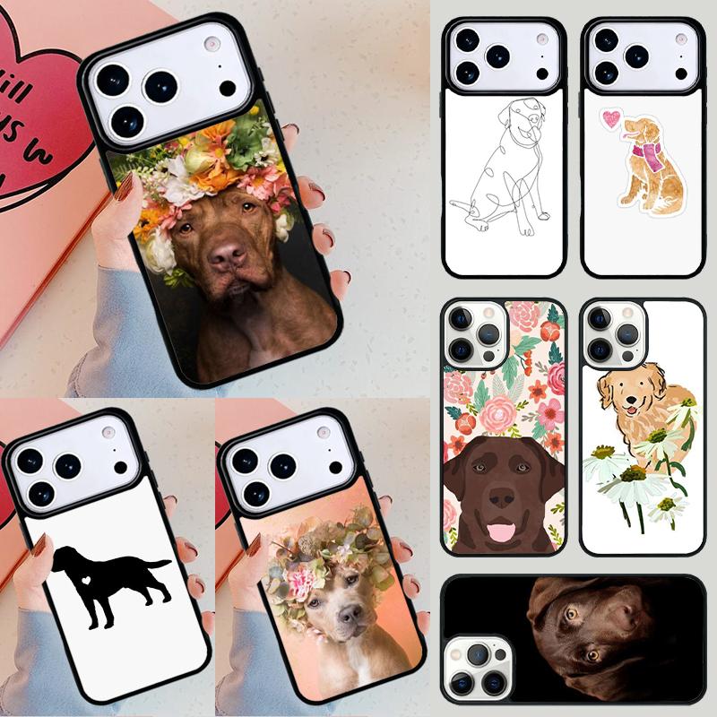 Cute Labrador Retriever Phone Case For iPhone 17 Air 14 15 13 12 Max Cover For Apple 14 15 16 16e 11 Pro Max Plus