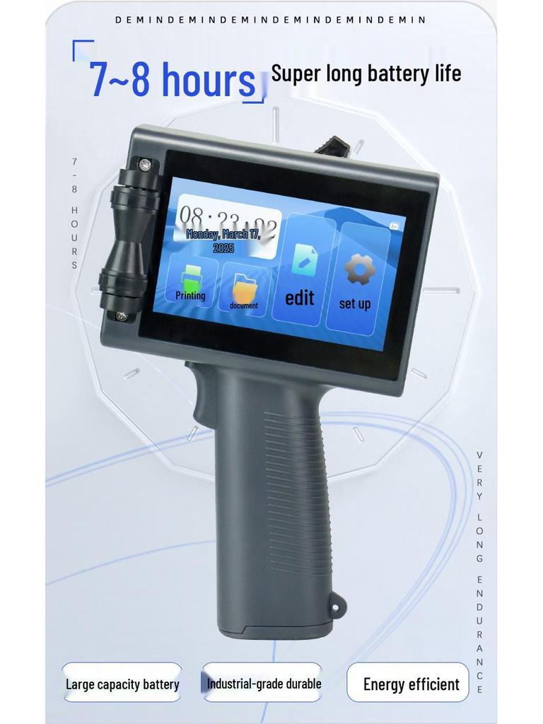 T10 Compact Handheld Inkjet Printer for Production Date, Batch Number, QR Code, and Label Printing