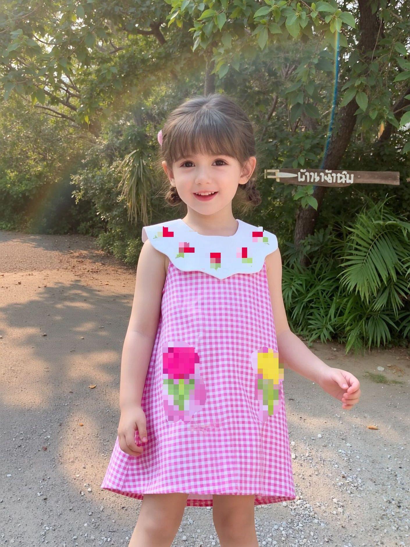 Girls Sleeveless Summer Dress Lightweight Cute and Stylish 90