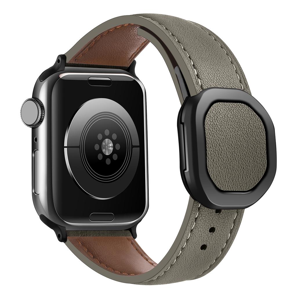Für Apple Watch 10 46 mm/Ultra 2/Ultra 49 mm/9 8 7 45 mm/SE (2023) SE (2022) SE 6 5 4 44mm/3 2 1 42mm Echtes Rindsleder Armband