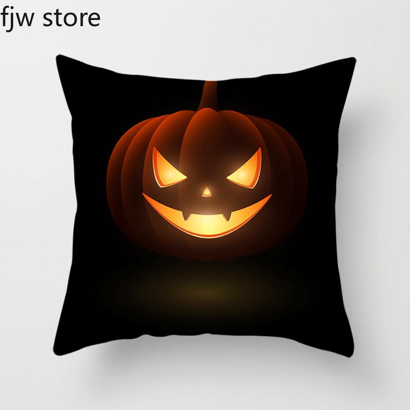 Halloween Pumpkin Ghost Face Personality Decoration Pillowcase Party  Holiday Gift Sofa Cushion Cover Room Home Decor