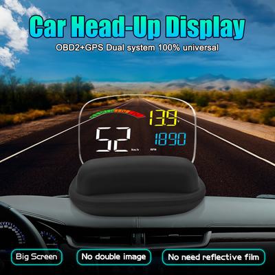 GPS HUD Head-Up Display C800 OBD HUD Auto Speedometer OBD2 Fault Code Elimination Driving Computer