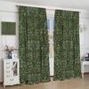 Bohemia Art Blackout Window Curtains   William Morris Original Design Green Garden Vintage Curtains   for Living Room Bedroom 21(W