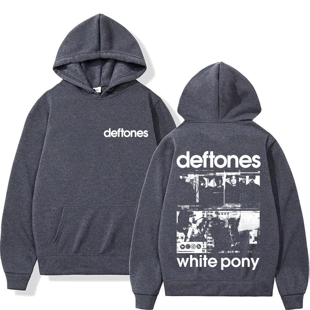 Rock Band Deftones White Pony Graphic Hoodie Men Women Hip Hop Alternative Heavy Metal Popular Streetwear Male Fashion Hoodies
