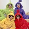 Dipsy Laa Teletubbies Po Tinky Winky Cosplay Korallfløyel Nattøy Halloween