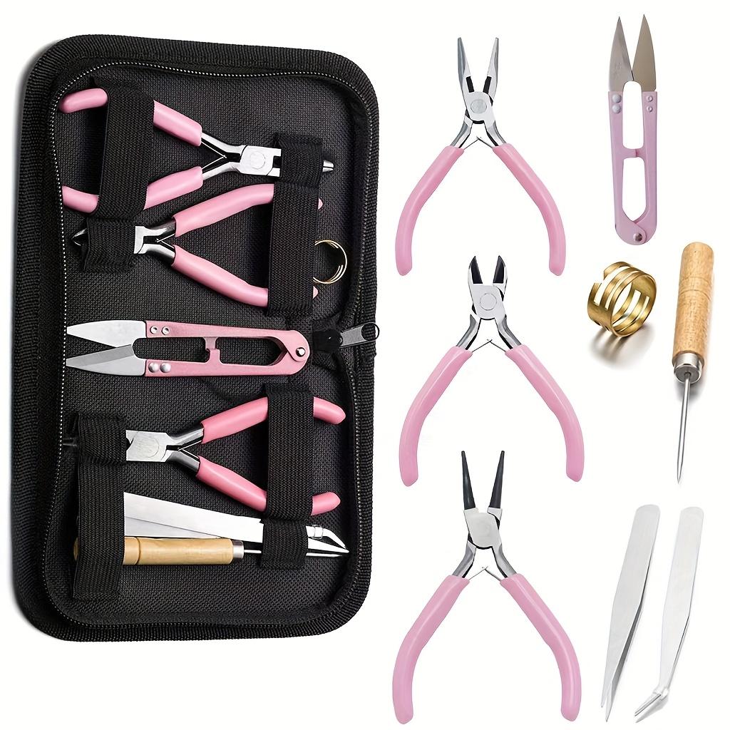 

Jewelry Making Tool Set - Auxiliary Additions - Ideal for Beginners And Hobbyists,Making It a Perfect Gift for Craft Enthusiasts розовый