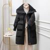 Cotton Jacket for Women in Winter, Mid Length Fashionable Design, Cotton Jacket Over Knee Length, Large Lapel Cotton Jacket
