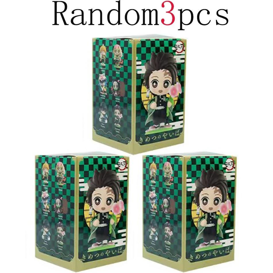 Demon Slayer Figure Set 12pcs Q Version Anime PVC Collectible Model Toy Desktop Decoration Gift for Fans