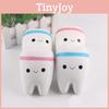Charming Squishy Cartoon Smiley Teeth Slow Rising Pendant With Soft Plush Appeal