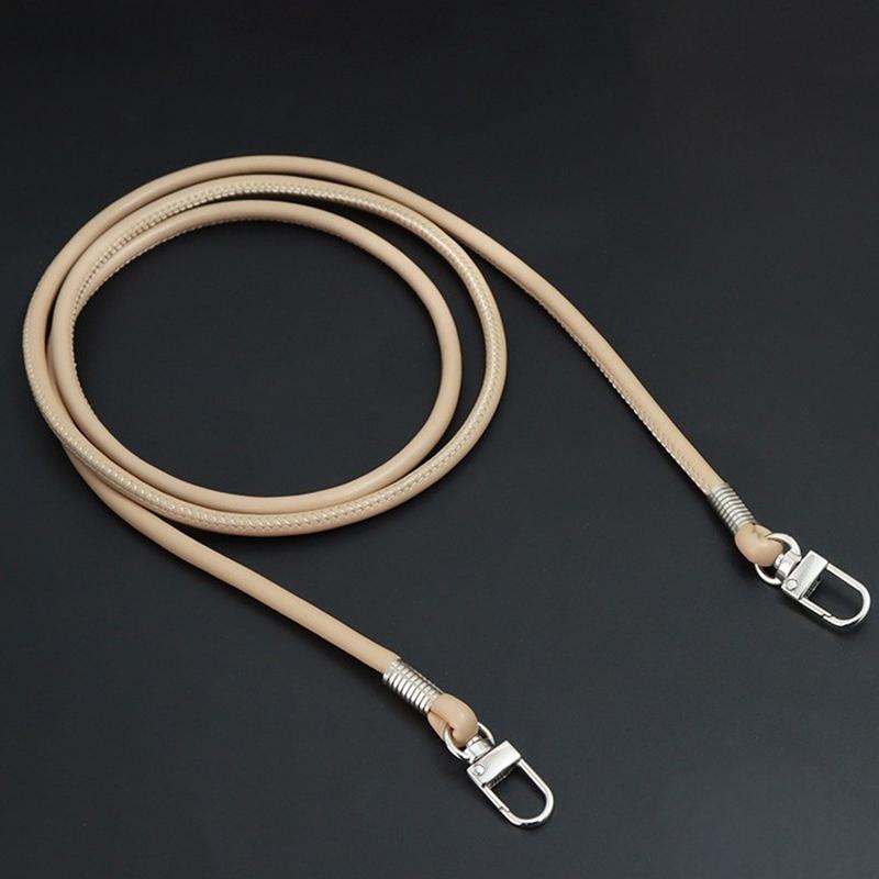 

Pu Leather Round Bag Strap Replaceable Single Shoulder Crossbody Bag With Phone Case Lanyard