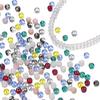 100pcs/Lot 3x4.5mm Glass Flat Round Beads Mini Spacer Loose Bead for Bracelet Necklace Earrings Jewelry Making Accessories