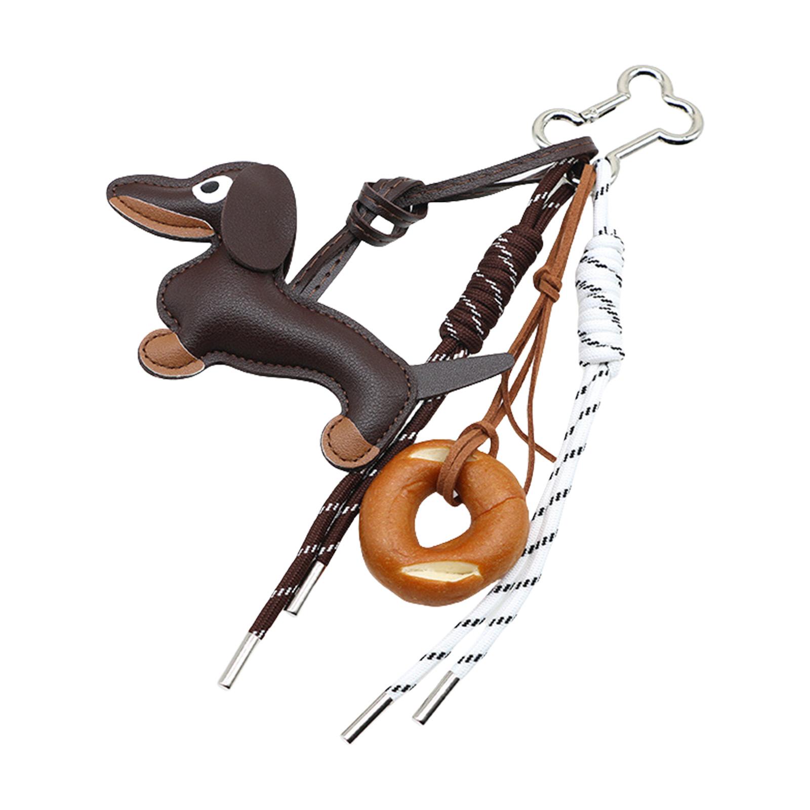 

Шоколадный брелок брелок такса брелок для ключей от машины шарм для сумки плетеная веревка подвеска для сумки брелоки для украшения сумки 7