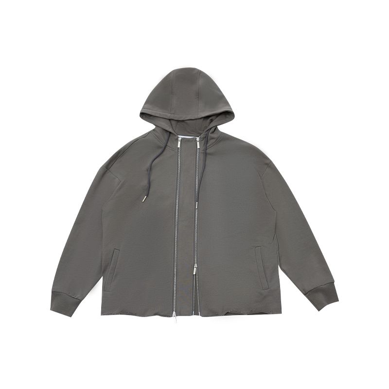 

Thelight Burr Casual Loose-Fitting Hoodie Sweatshirt Grey Outwear S