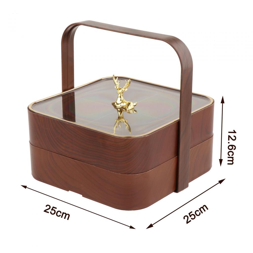 Divided Candy Box Nut Holder Multipurpose Snack Serving Tray Appetizer Platter for Snacks Nuts Fruits Small Items Jewelry