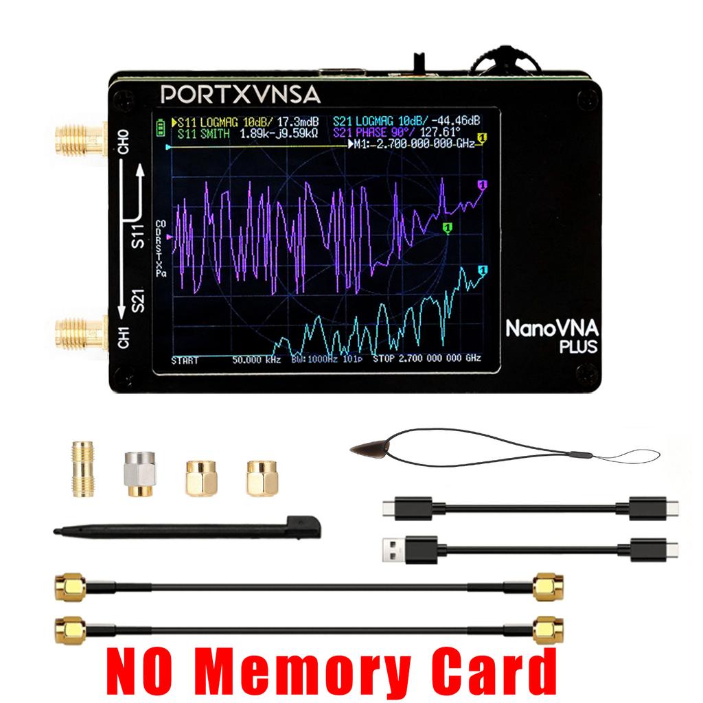 New Upgraded NanoVNA 50kHz-2.7GHz Vector Network Antenna Analyzer 2.8" Display Measure Short Wave MF HF VHF UHF SSB Balun