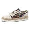 New Men's Fashion Prints Summer Canvas Shoes Fisherman Linen Cloth Loafers Comfortable Espadrilles Men Casual Shoes Ethnic Style