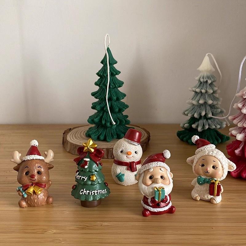 Micro Landscape Christmas Desktop Ornaments New Year Navidad Gifts Room Car Decoration Christmas Party Festival Supplies