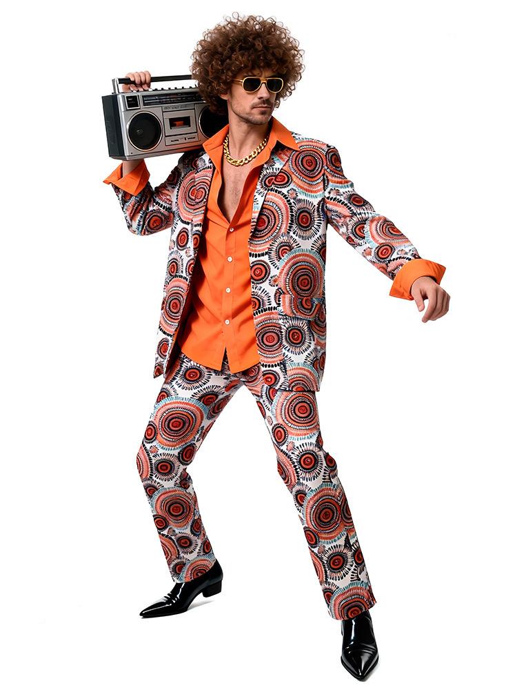 Couple 70s/80s Hippie Disco Carnival Costume Set