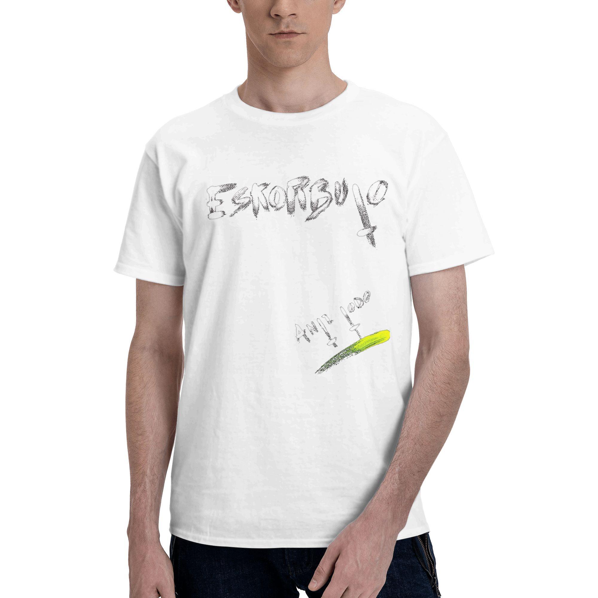 

Mens T-Shirt Eskorbuto T Shirts Hipster ANTITODO Summer Tees Pure Cotton Crewneck Short Sleeve Casual Loose Tops Male T Shirt 3XL