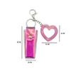 Portable Lipstick Bag Pouch Lip Balm Bag Keychain Holder Creative Lipsticks Protective Cover With Mirror