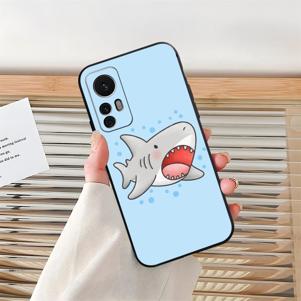 Cartoon Cute Shark Phone Case for Xiaomi Redmi Note 13 14 10 12 Pro POCO F4 F5 X5 Pro 12 13 11T Lite Ultra Shell Coque