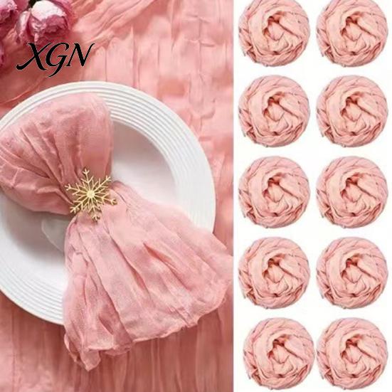 Rustic Wedding Table Decor Cheesecloth Runner, Sheer Boho Dining Heat Resistant Runner Centerpiece for Bridal Shower Baby Modern Events