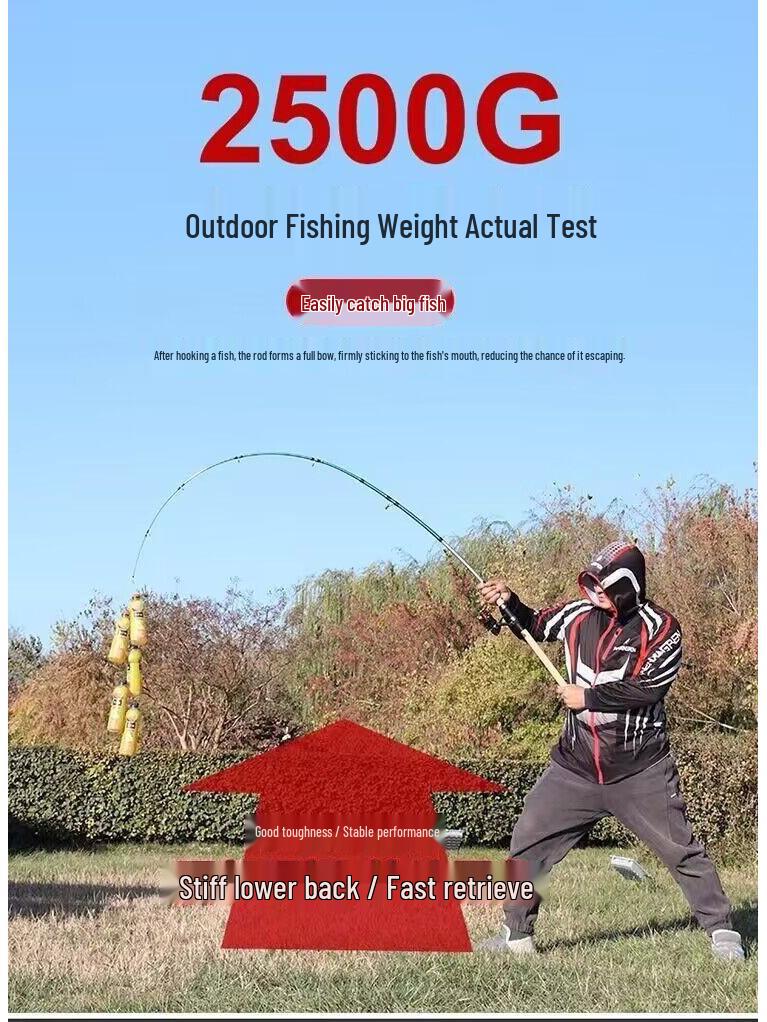 Lei Luya Ultra-Hard Boat & Casting Fishing Rod Set with Anchor and Frog Long-Distance Features