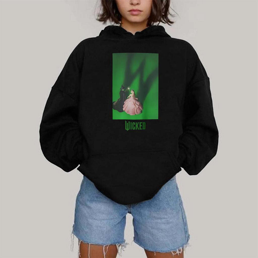 Dámská módní ležérní mikina s kapucí, dlouhým rukávem a potiskem