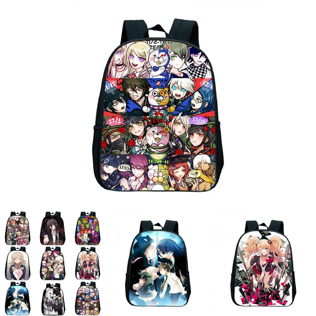 Sac à dos imprimé anime Danganronpa Imperméable Grande capacité Léger Portable Parfait pour l'école et les voyages