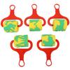 5 Pcs Sponge Roller Stamp Kids EVA Sponge Graffiti Paint Roller Stamp Brush DIY Hand Made Art