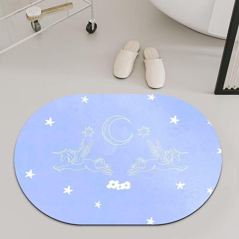 Stylish Diatom Mud Bath Mat: Quick-Dry, Non-Slip, Durable, Easy-to-Clean. 40*60cm