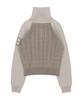 FANCY CLUB Mini Pocket Knit Half Zip (Brown)_F24Zb053