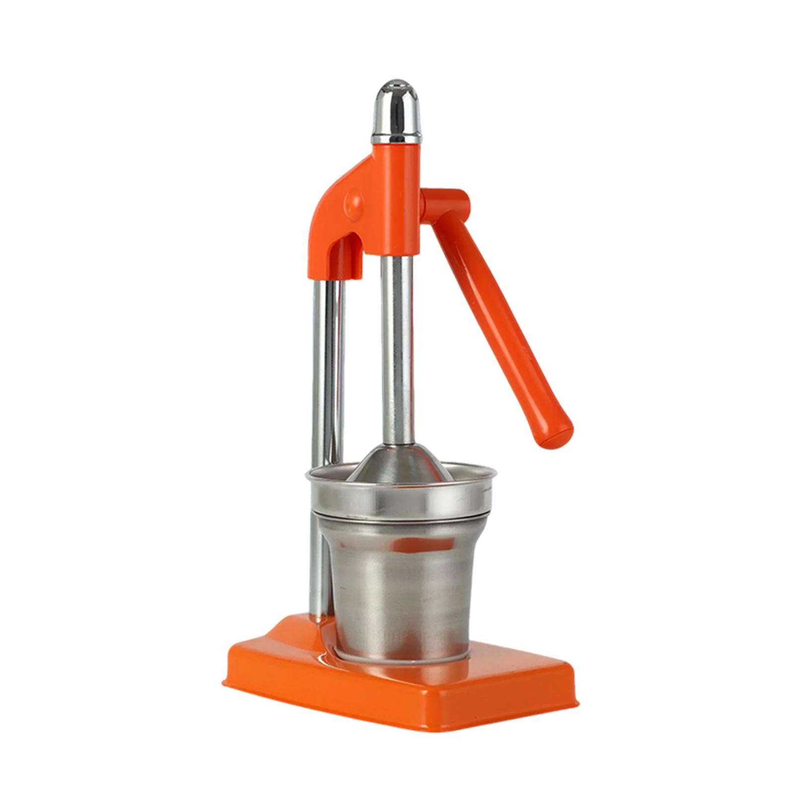 

Ручная соковыжималка, Эффективная ручная соковыжималка из нержавеющей стали, Соковыжималка для фруктов, Сверхпрочная ручная соковыжималка для свежего лимонада, апельсинового сока, Простая в использовании One Size шафрановый