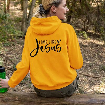 Love Like Jesus Jesus Valentine's Hoody Sweatshirts Funny Pullovers Unisex Pure Cotton Aesthetic Jumper Casual Tops Fit Hoodies