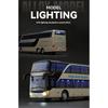 1/30 Geschäfts-Fernverkehr Doppeldeckerbus Legierung Druckguss Metallmodell Bus Kinder Pädagogisches Simulationsspielzeug Weihnachtsgeschenke