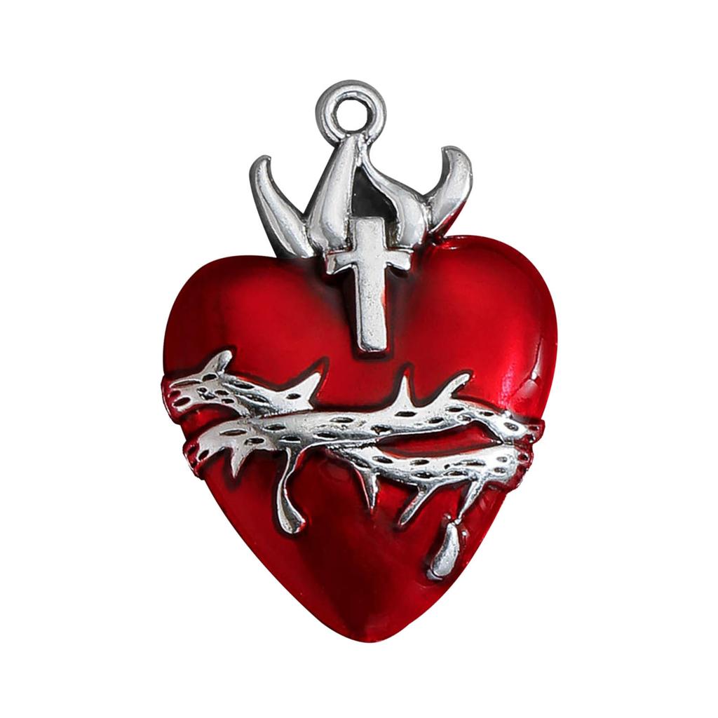 Vintage Gothic Alloy Jewelry Pendant Skull Heart Pendants Charm DIY Earrings