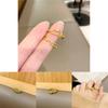 Vietnamese Brass Elegant Goldplated Double Ring Geometric Fashionable Open Adjustable Ring For Women