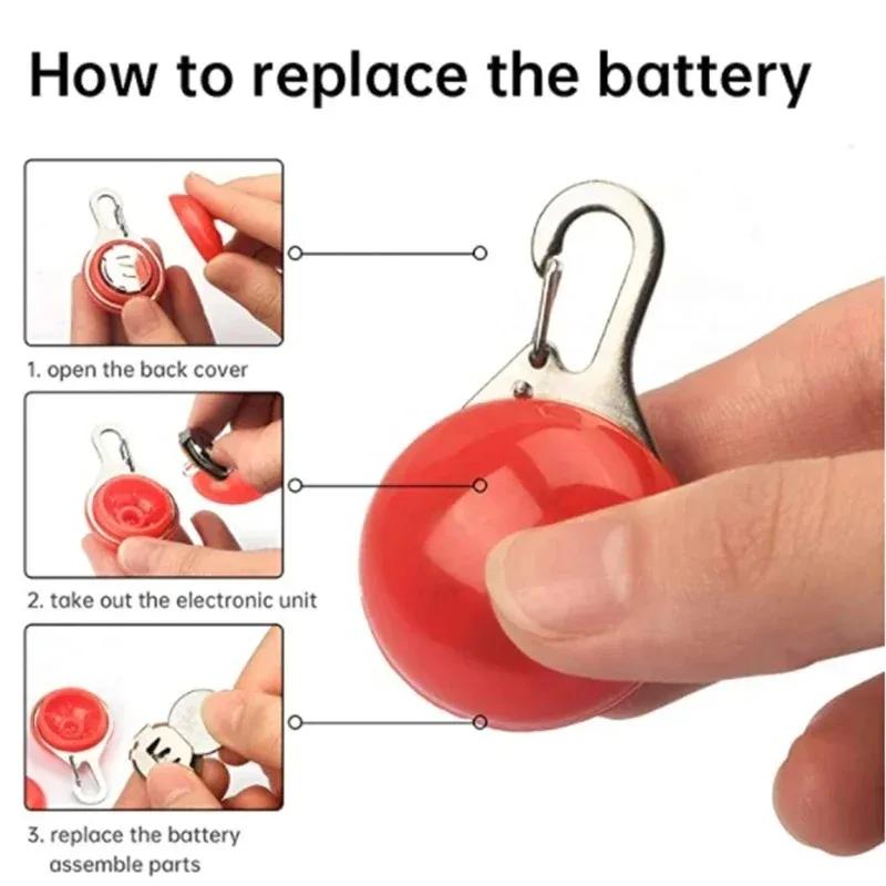 Haustier LED Leuchtanhänger Hundemarke Leuchtend Verlustsicher Licht Blinkhalsbandanhänger für Kleine Mittelgroße und Große Hunde Langlebig Stilvoll